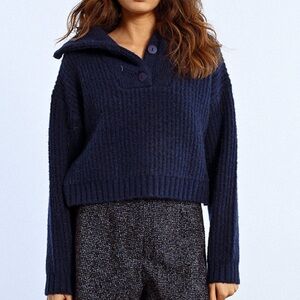 Lili Sidonio Midnight Blue Sweater NWT